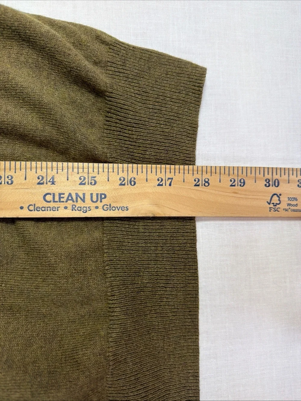 J. Crew  Men's Cashmere Cotton Blend Crew Neck Sweater - Large Green